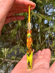 Crochet Handle & Hook Set - Sunflower Skinny (Short for pencil grippers)